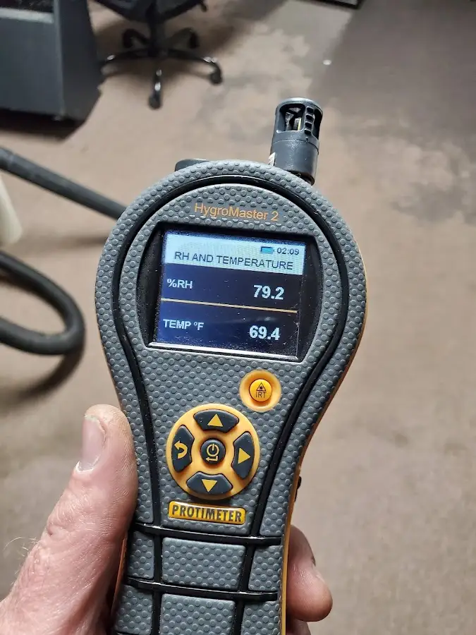 Moisture meter humidity assessment for Fire & Smoke Damage Restoration in Frankford